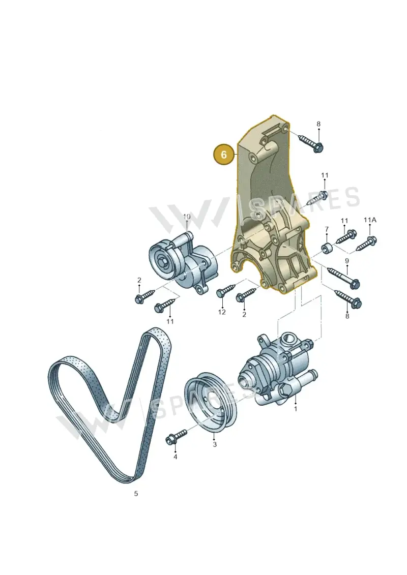 030145167D — Volkswagen LUPO/3L TDI (2003-2005) diagram 121145800, position 6