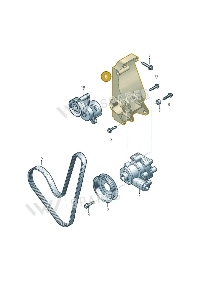 030145167D — Volkswagen CADDY (2004-) diagram 443145200, position 6