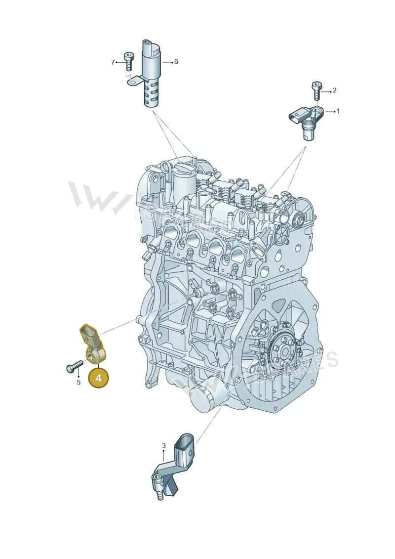 030905377D — Volkswagen Tiguan 2.0 (2023-) diagram 5h0906032, position 4