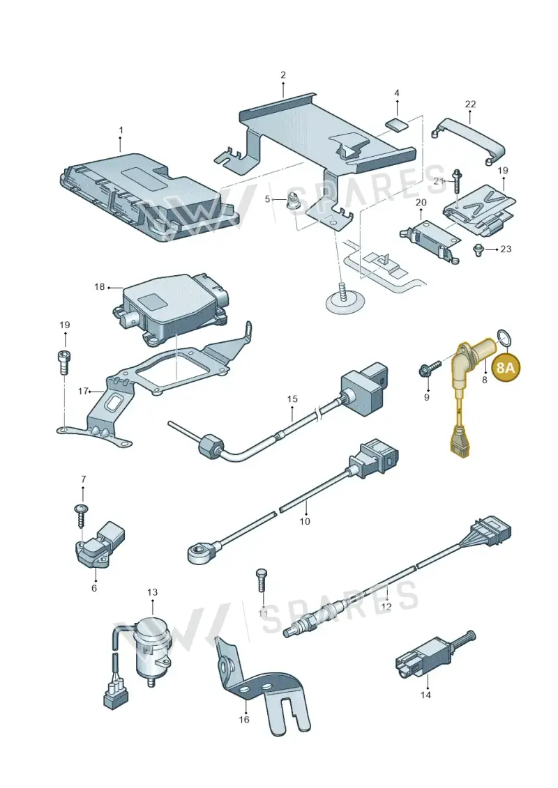 030906149 — Volkswagen 377 platform diagram 253906000, position 8A