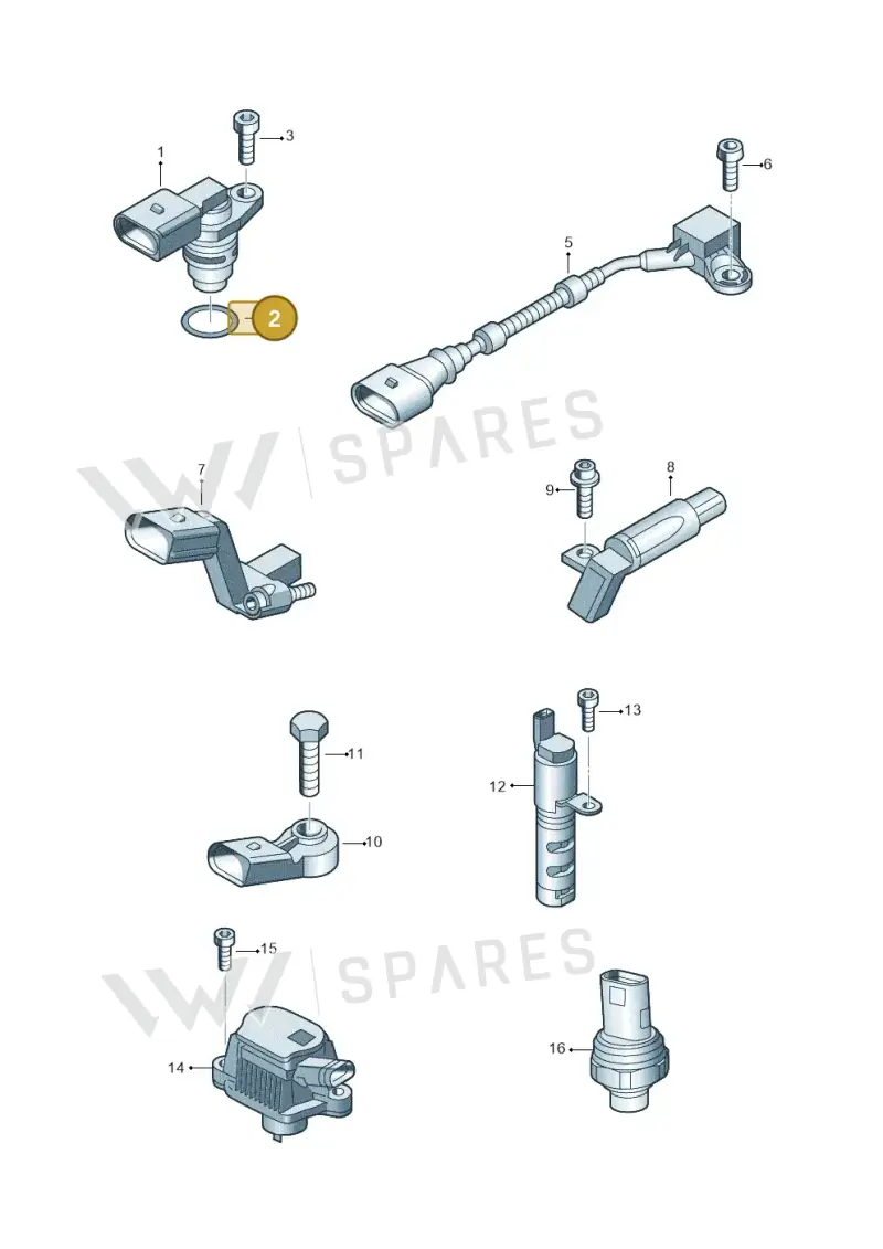030906149 — Volkswagen Polo (2012-2014) diagram 747906300, position 2