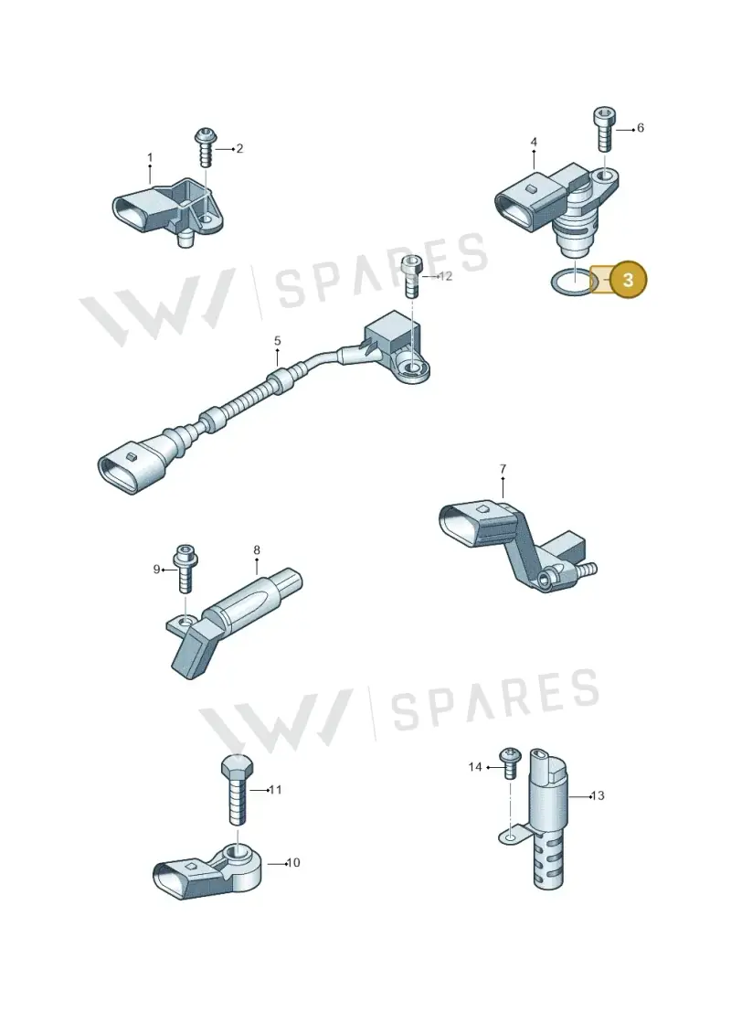 030906149 — Volkswagen Polo (2014-2022) diagram 794906000, position 3