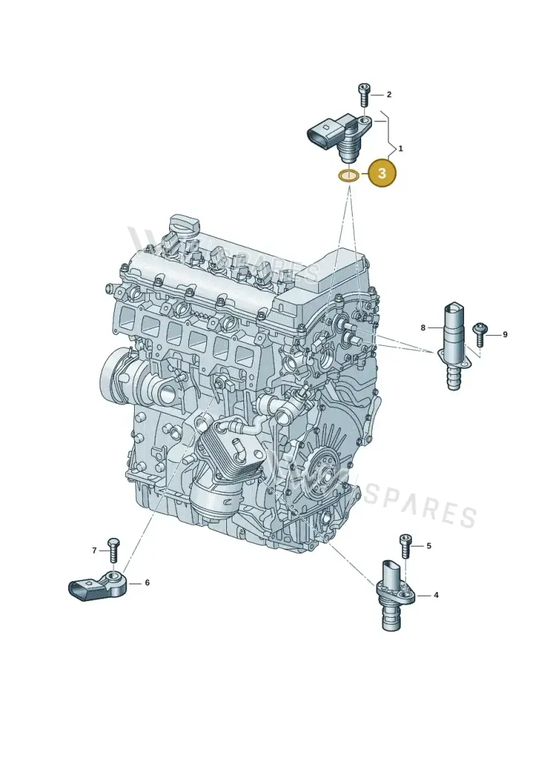 030906149A — Volkswagen Atlas Cross Sport (2019-2023) diagram 907601004, position 3