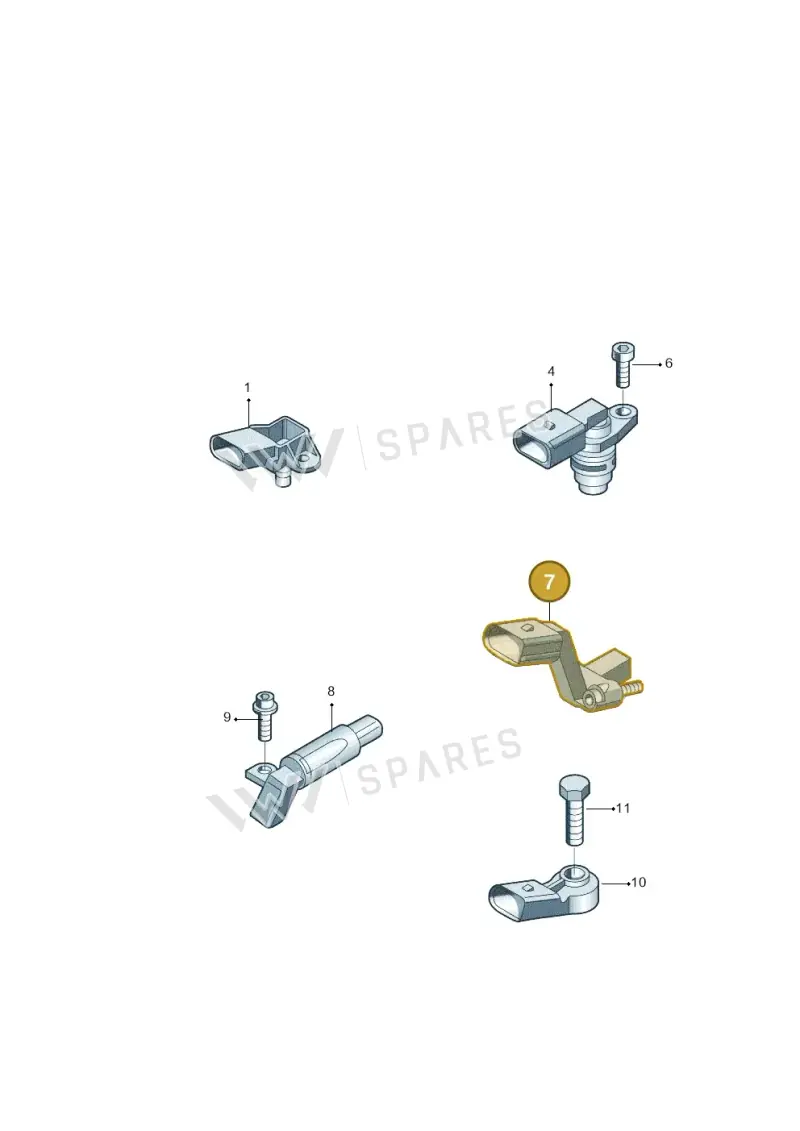 030907601F — Volkswagen New Passat (2011-2019) diagram 433906300, position 7