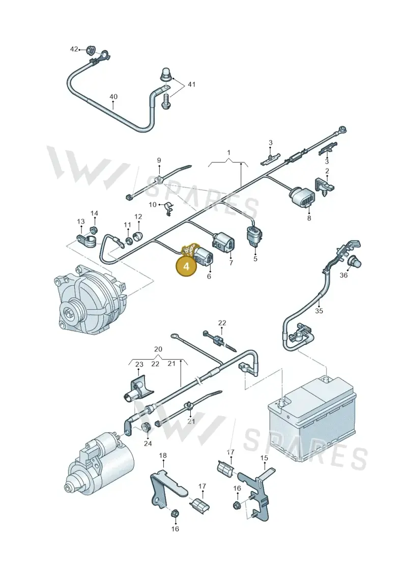 030971921 — Volkswagen T-Roc convertible 1.5 (2019-2024) diagram 813971010, position 4