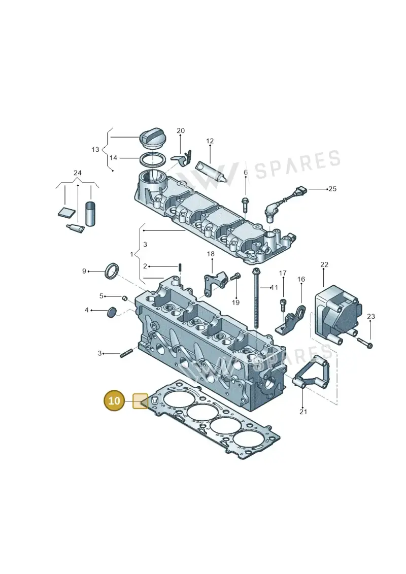 032103383N — Volkswagen Voyage (2016-2023) diagram 231103500, position 10