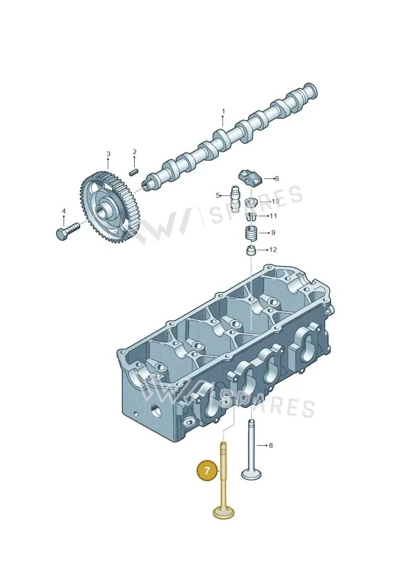 032109611L — Volkswagen Polo (2008-2009) diagram 195109150, position 7