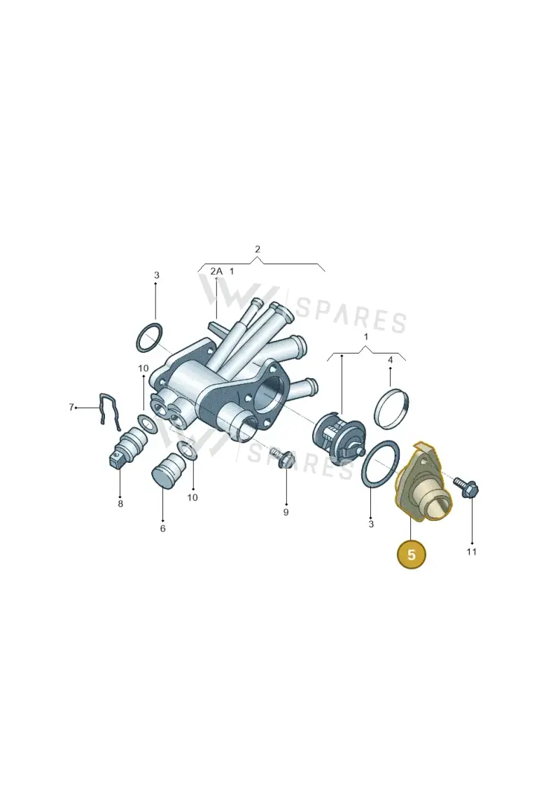 032121121K — Volkswagen Polo (2011-2014) diagram 303121300, position 5