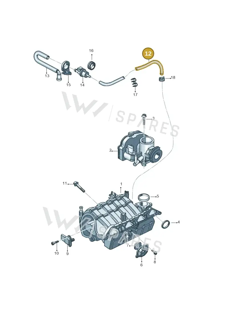 032133518K — Volkswagen Polo (2008-2009) diagram 657133100, position 12