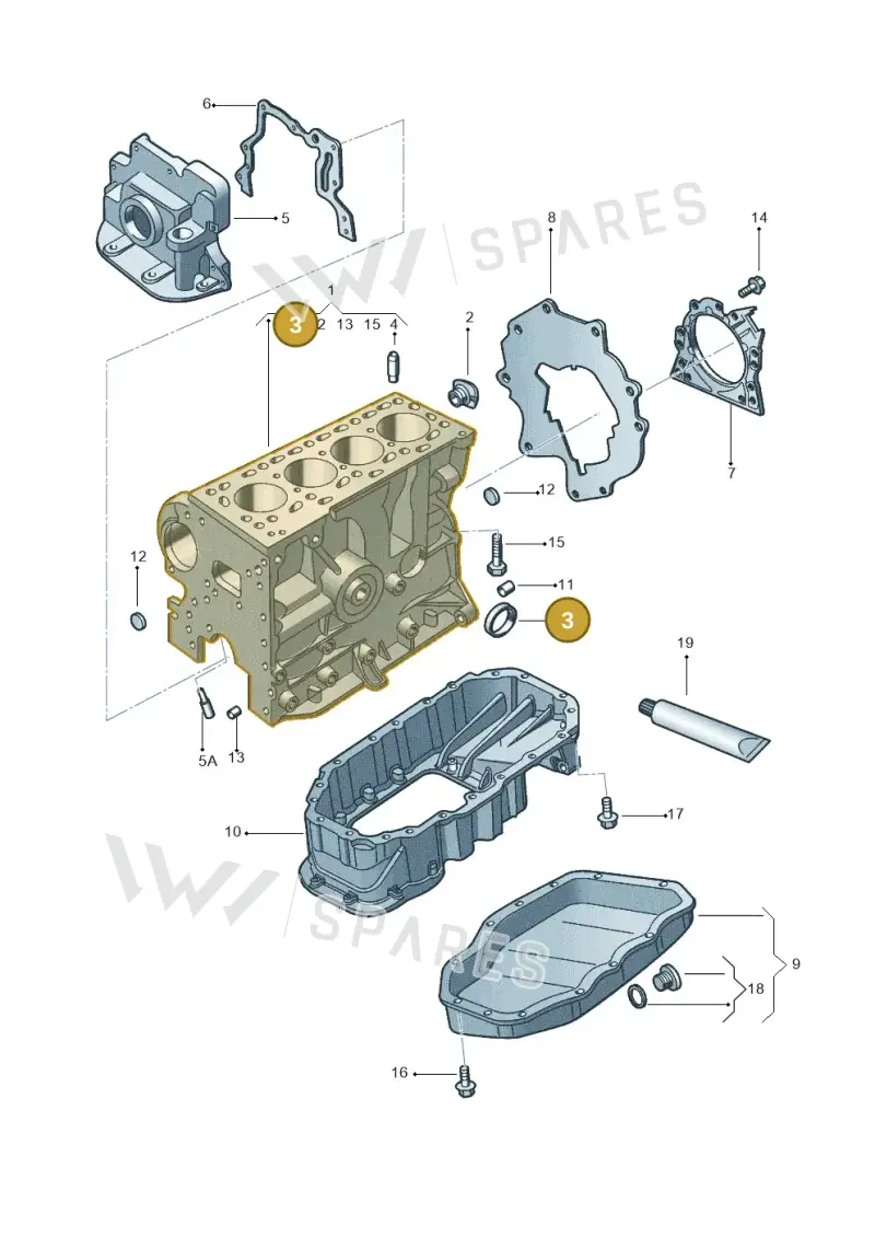034103113B — Volkswagen Kombi (2011-) diagram 315103070, position 3