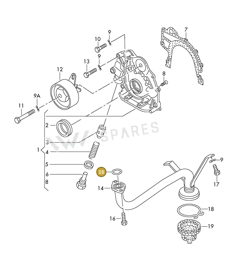 034115427C — Volkswagen LT, LT 4X4 (2003-2006) diagram 176115000, position 15