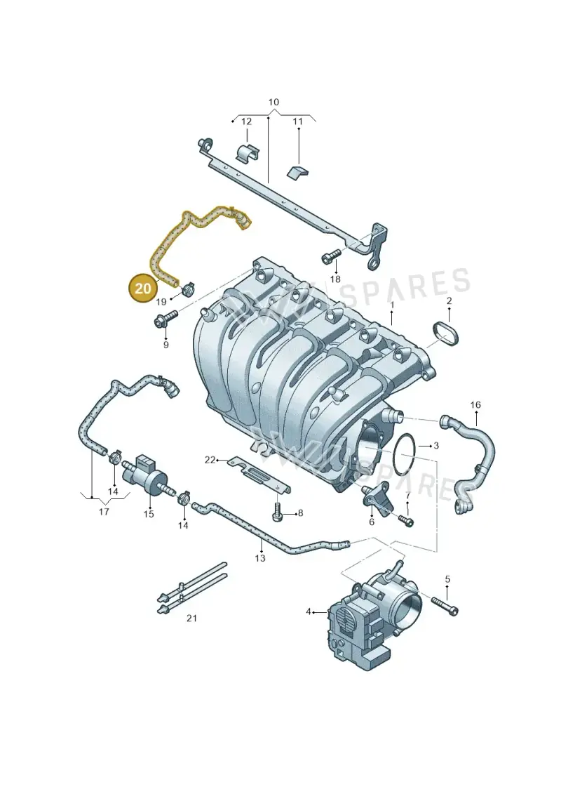 034133335D — Volkswagen Beetle (2016-2019) diagram 691133600, position 20
