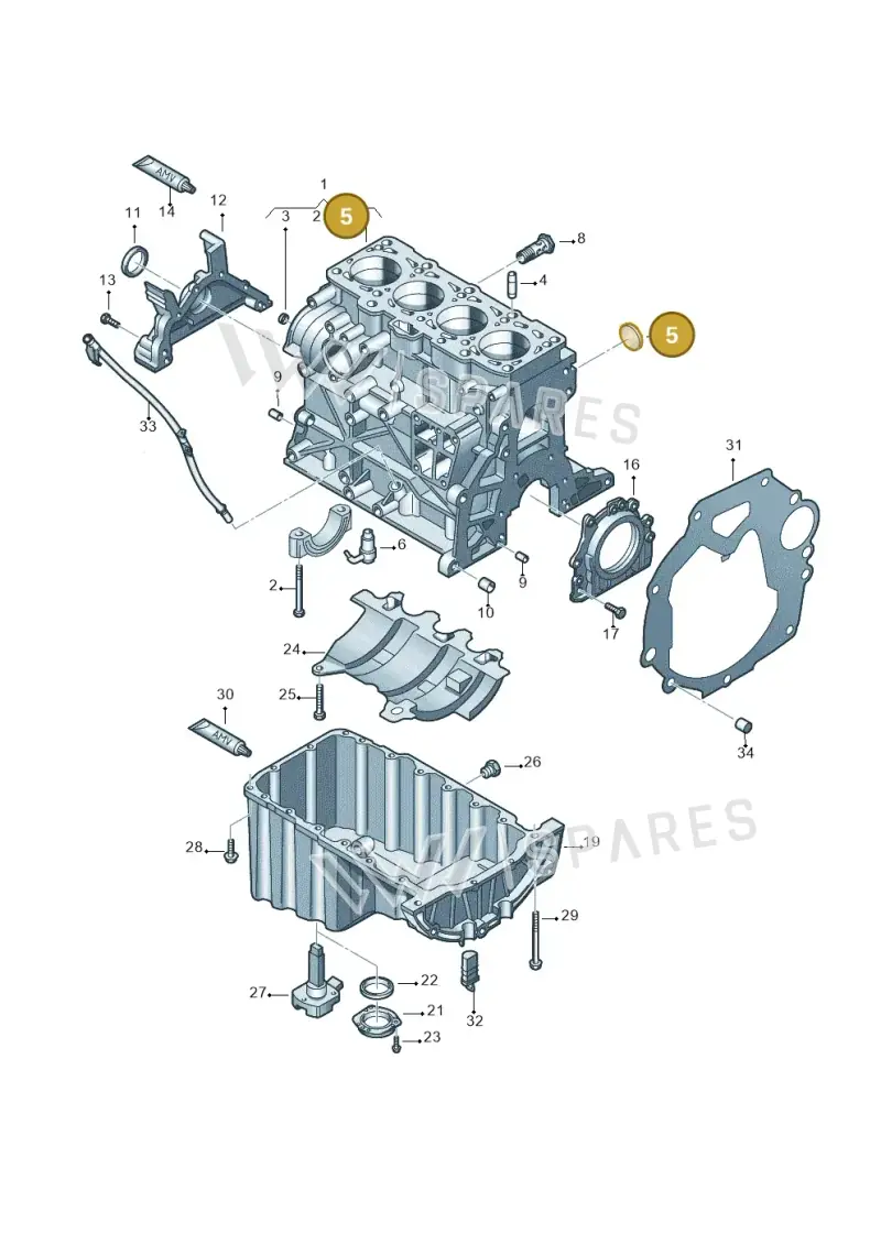 036103113A — Volkswagen Amarok twin cab (2022-) diagram 683103200, position 5