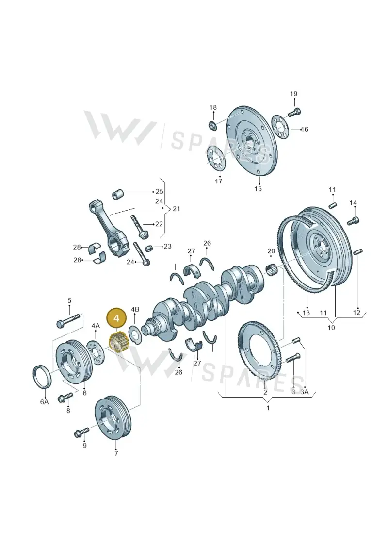 036105263F — Volkswagen GOLF PLUS              05> (2005-) diagram 194105150, position 4