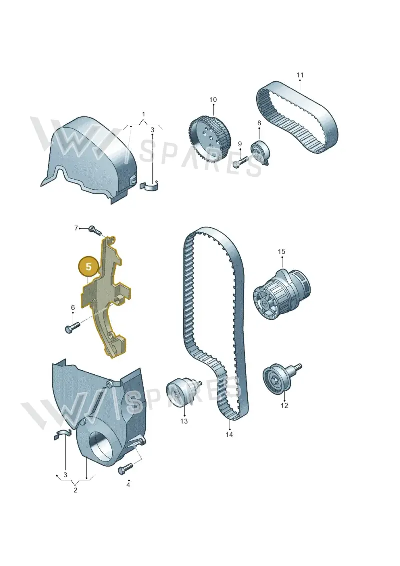 036109170M — Volkswagen Golf Plus (2011-2014) diagram 729109530, position 5