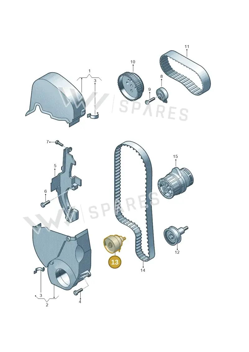 036109243AF — Volkswagen Golf Plus (2011-2014) diagram 729109530, position 13