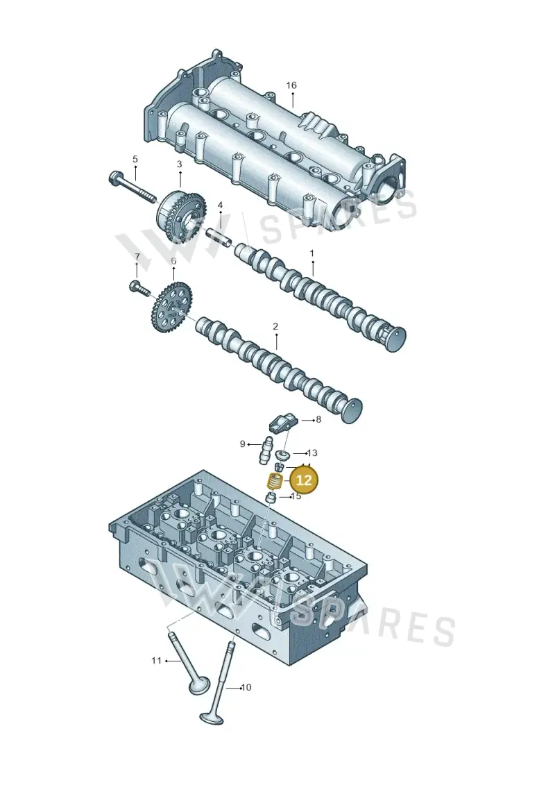 036109623AC — Volkswagen Beetle (2016-2019) diagram 409109150, position 12