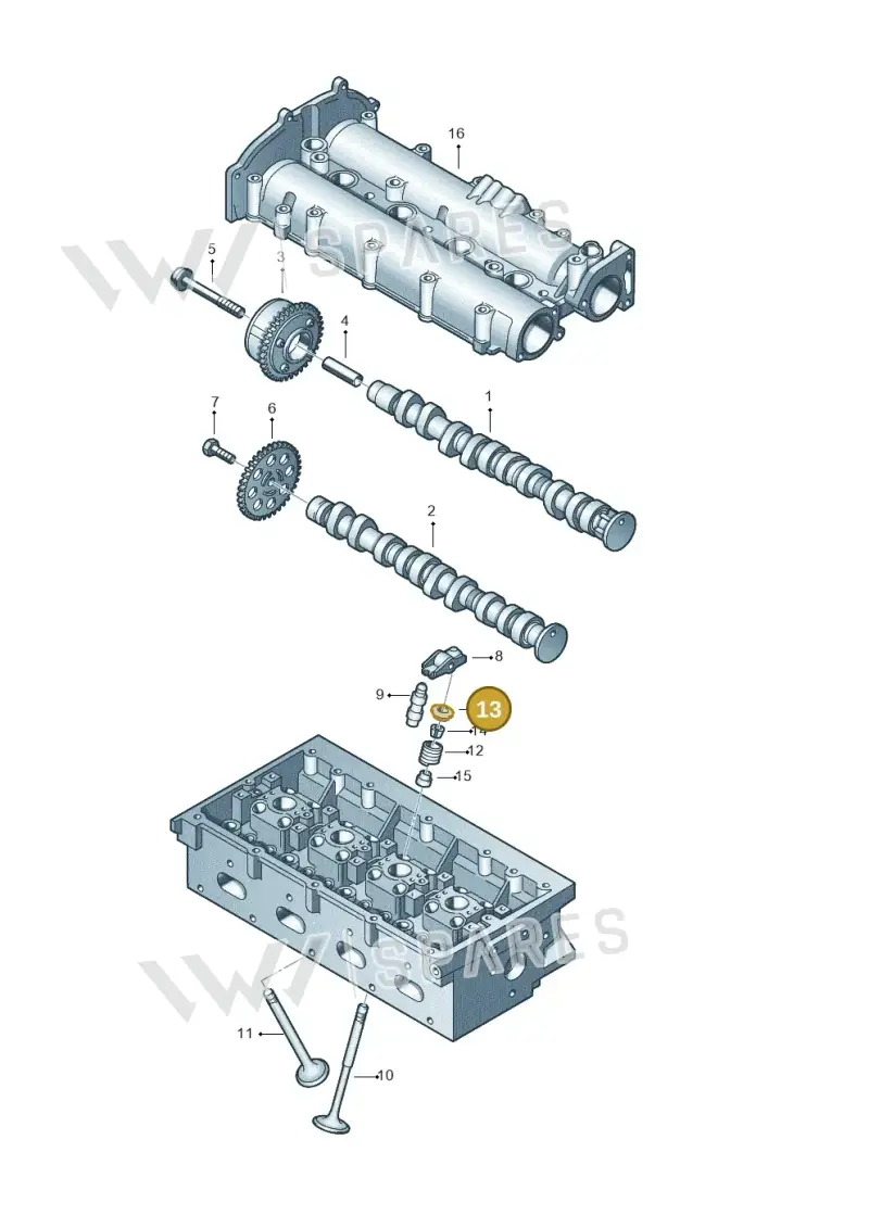 036109641B — Volkswagen Beetle (2016-2019) diagram 409109150, position 13