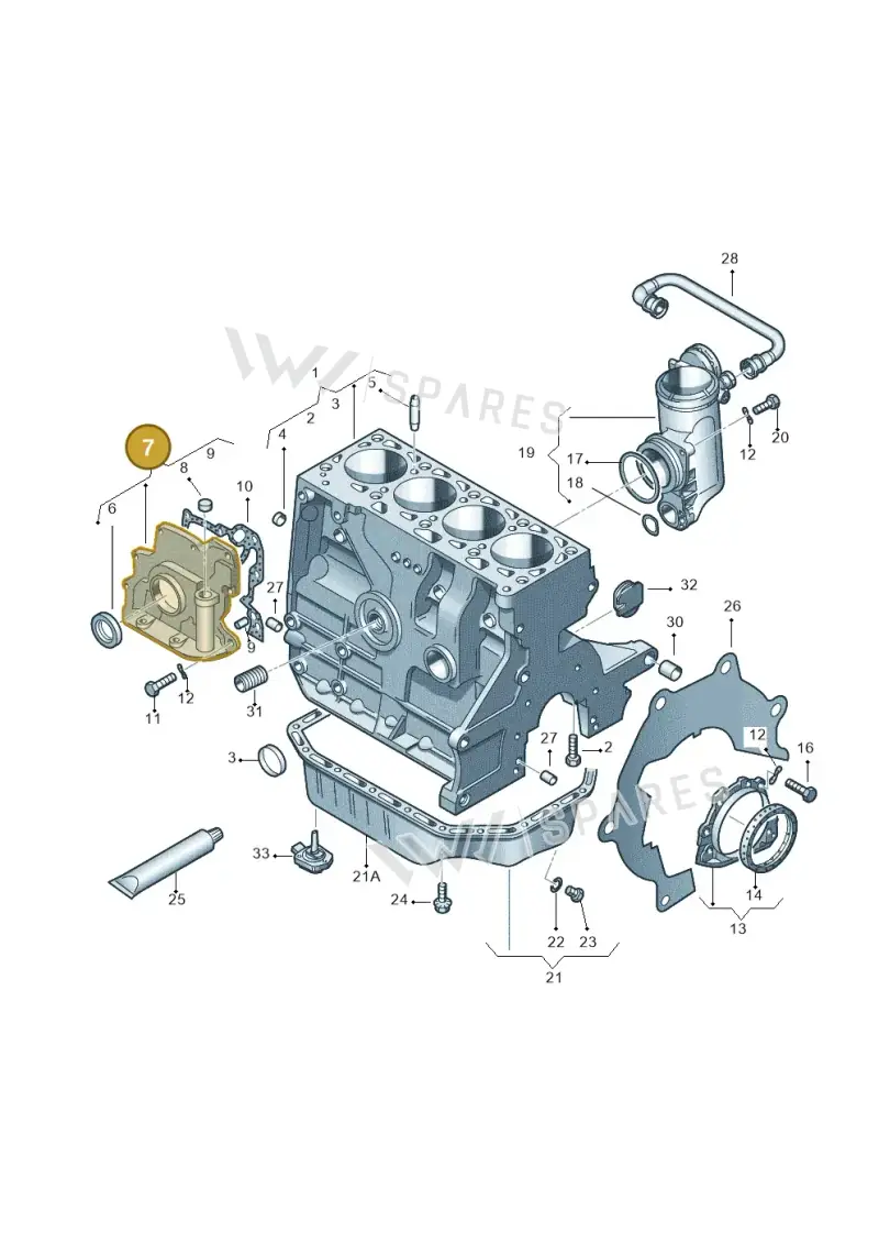 036115105D — Volkswagen New Beetle Cabrio.     06> (2005-) diagram 269103000, position 7