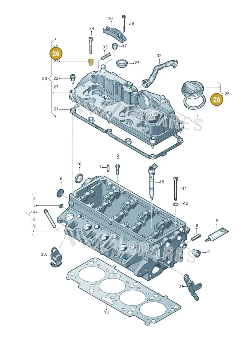 036115111B — Volkswagen Amarok twin cab (2022-) diagram 749103500, position 26