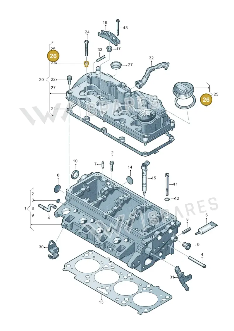 036115111B — Volkswagen Amarok twin cab (2022-) diagram 749103600, position 26