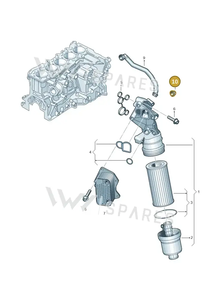 036131510 — Audi RS3 Sportback (2015-2016) diagram 474115850, position 10
