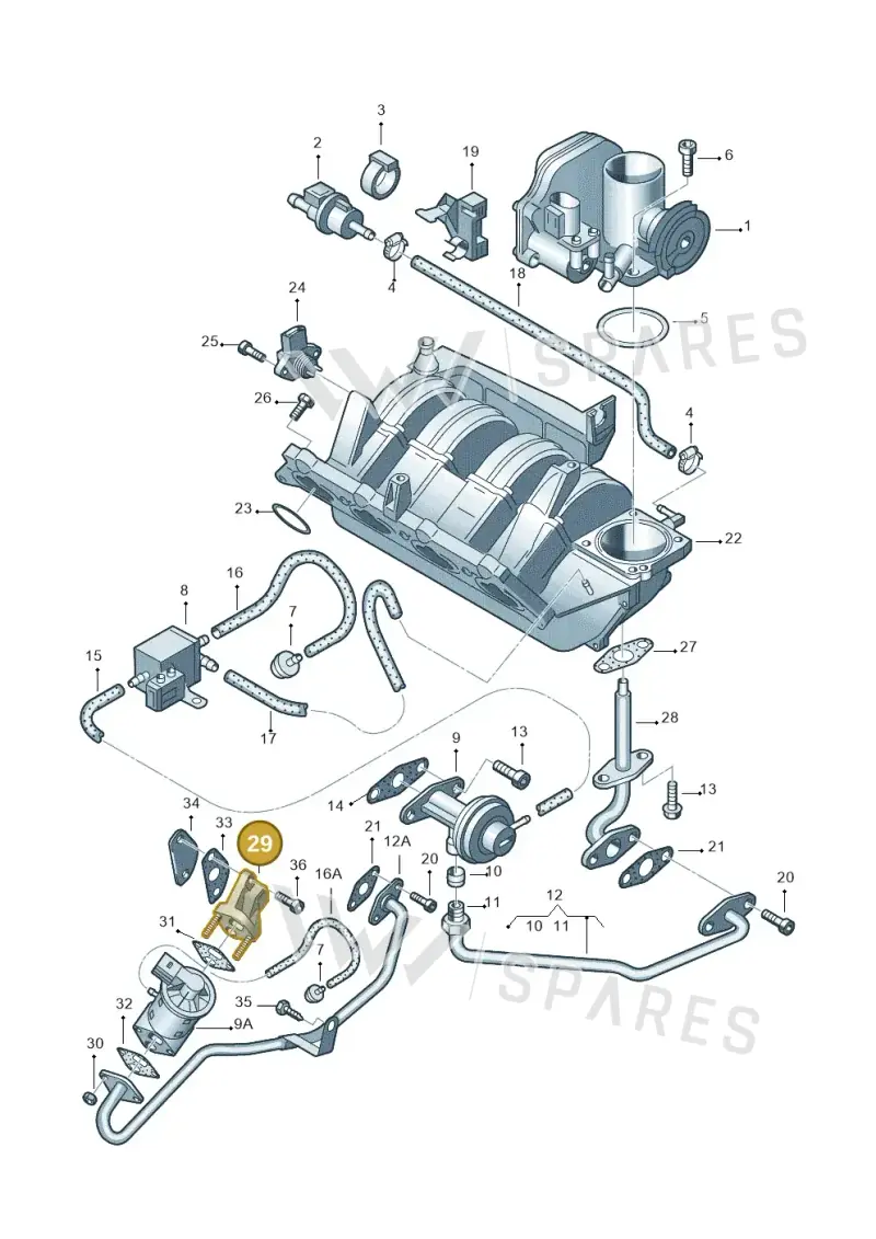 036131818E — Volkswagen LUPO/3L TDI (2003-2005) diagram 158133240, position 29