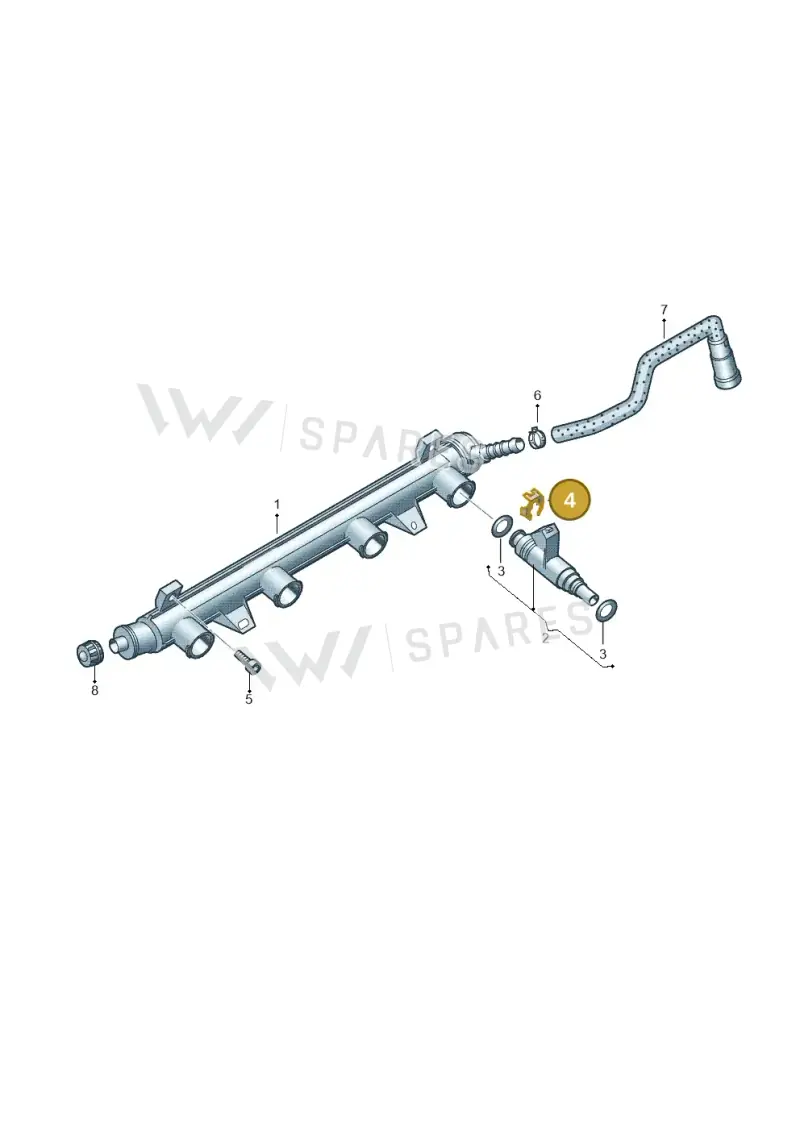036133047 — Volkswagen Polo (2012-2014) diagram 672133500, position 4