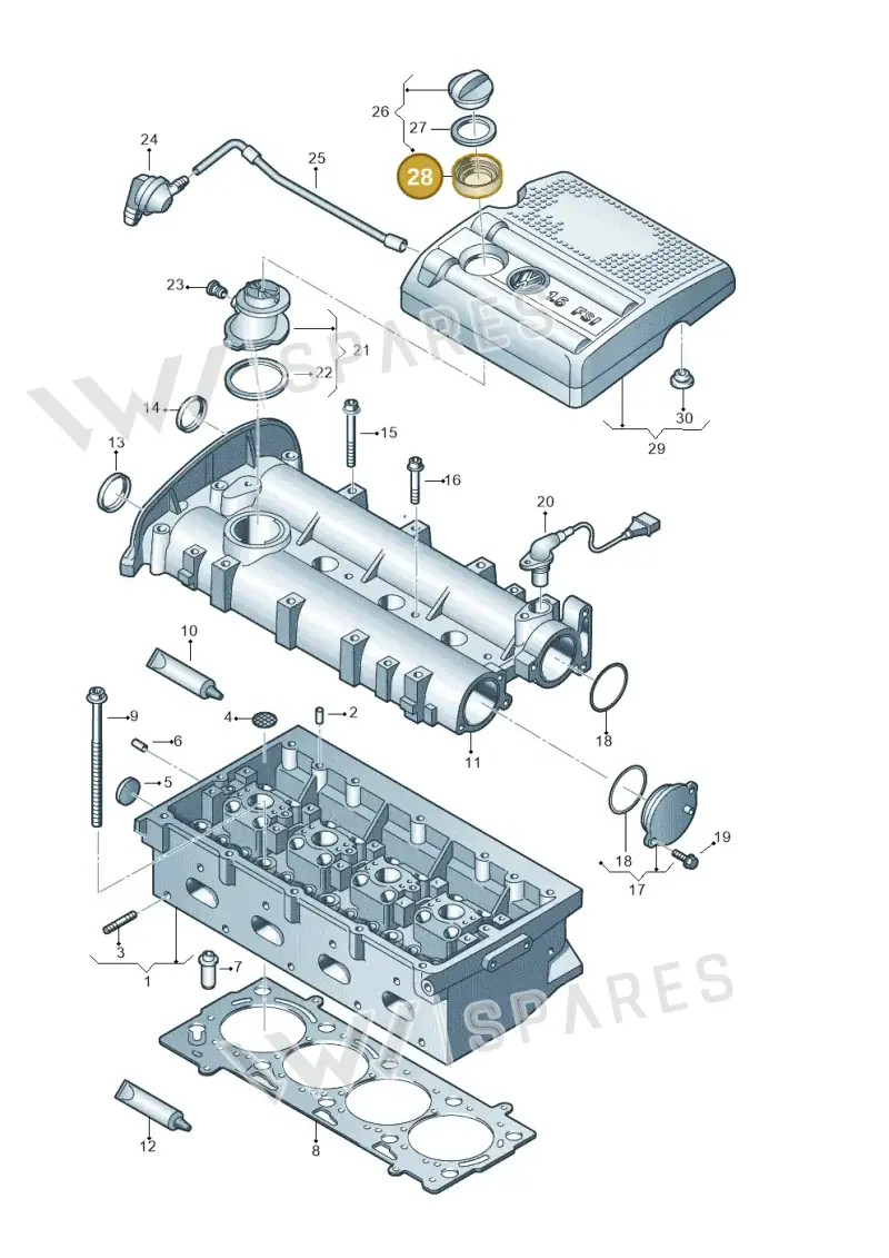 036133287 — Volkswagen LUPO/3L TDI (2003-2005) diagram 231103380, position 28