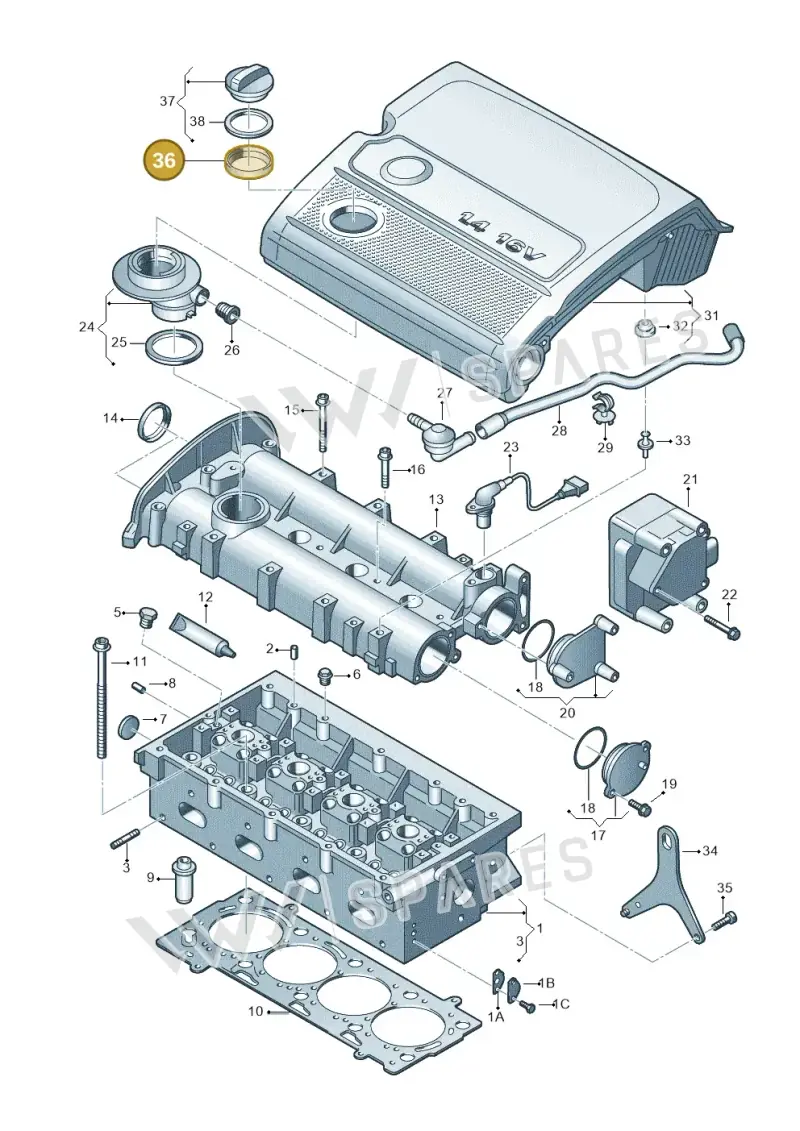 036133287 — Volkswagen GOLF PLUS              05> (2005-) diagram 420103400, position 36