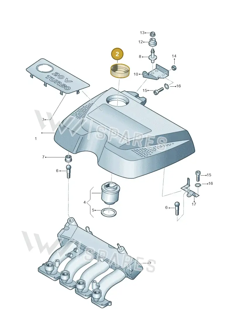 036133287 — Volkswagen Sharan (2008-2010) diagram 244103700, position 2