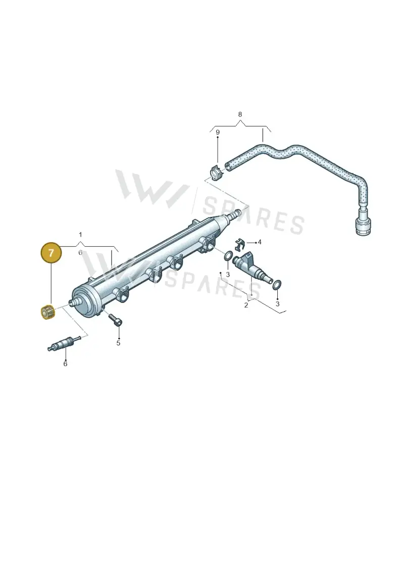 036133335 — Volkswagen Caddy Maxi Kombi (2010-2015) diagram 460133500, position 7