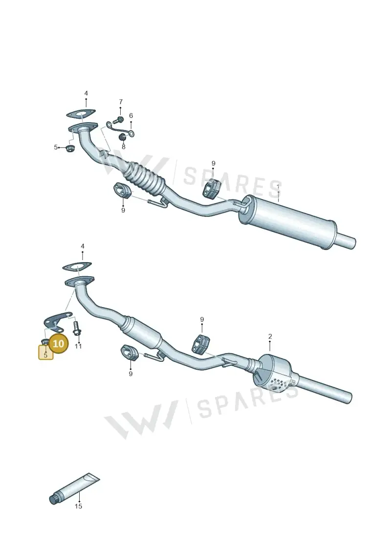 036253197M — Volkswagen Polo (2012-2014) diagram 747253500, position 10
