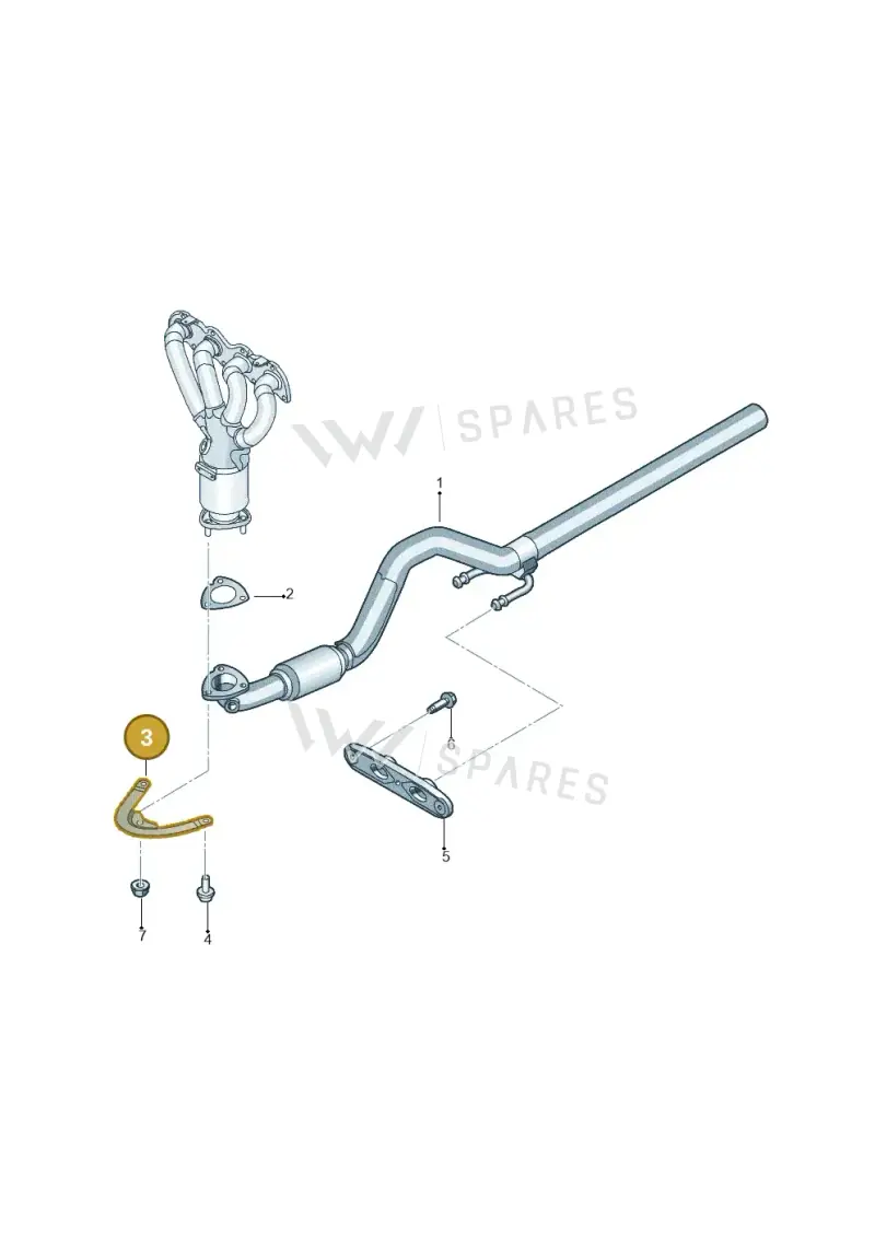 036253197M — Volkswagen Jetta 1.6 (2014-2018) diagram 775253530, position 3