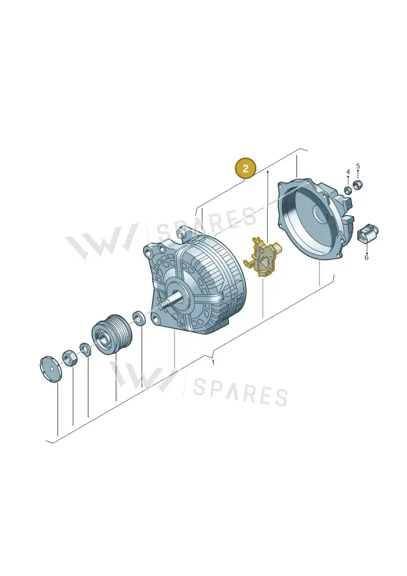 036903018AX — Volkswagen Spacefox (2014-2019) diagram 746903000, position 2