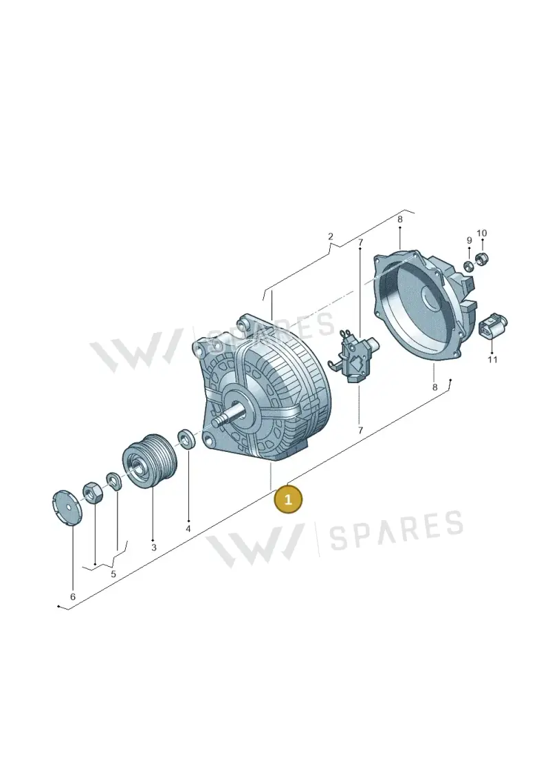 036903024H — Volkswagen Polo (2012-2014) diagram 737903000, position 1
