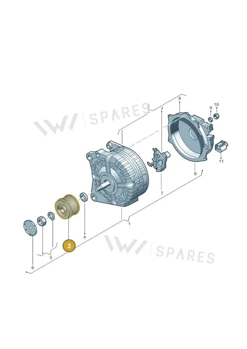 036903119M — Volkswagen Polo (2012-2014) diagram 737903000, position 3