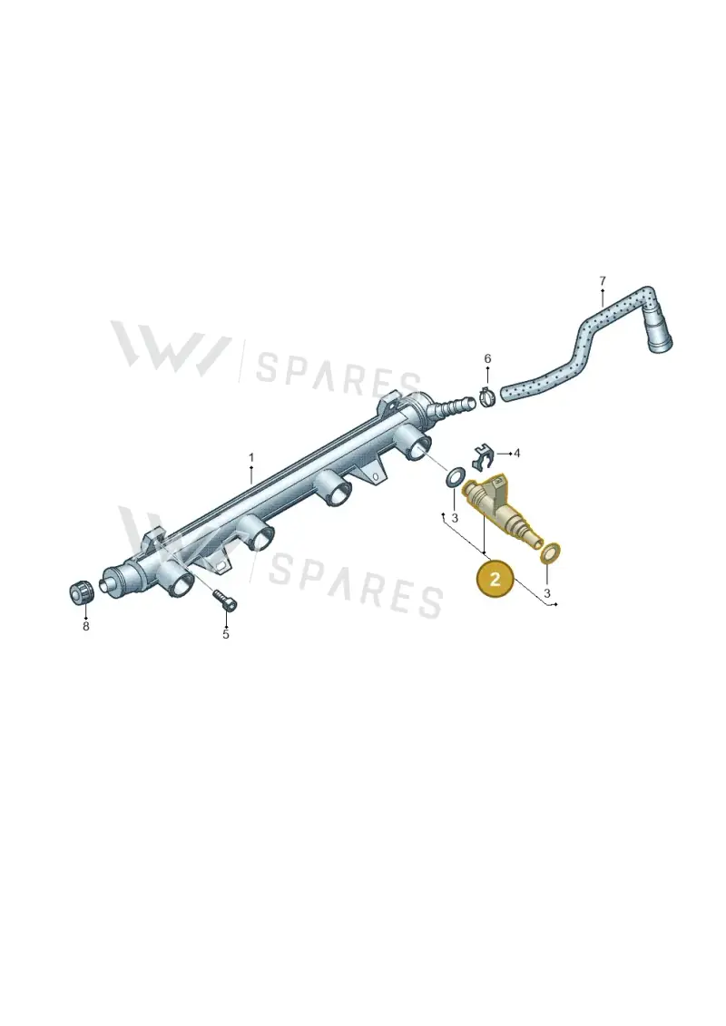 036906031AH — Volkswagen Polo (2012-2014) diagram 672133500, position 2