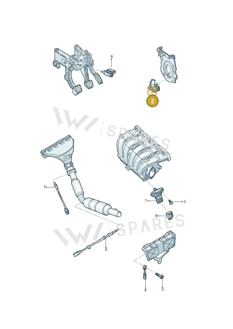 036906433E — Volkswagen Jetta Vagon            08> (2008-) diagram 684906300, position 2