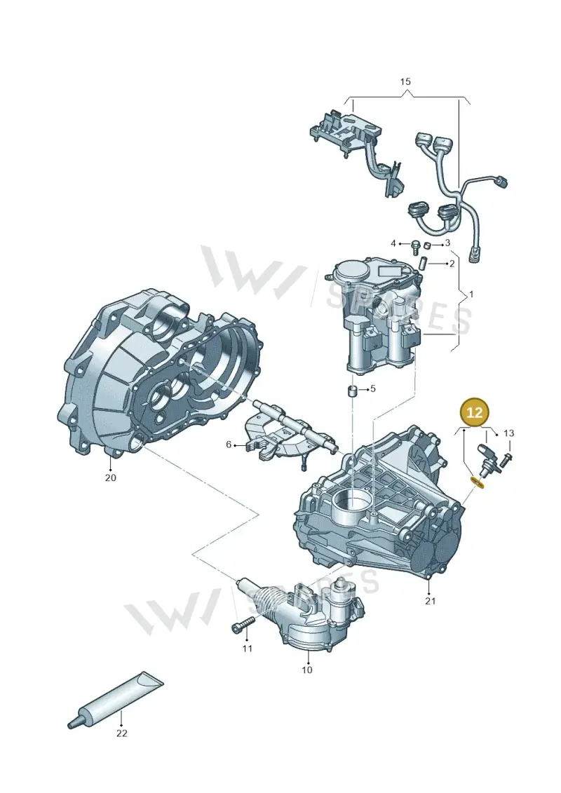 036907601E — Volkswagen Up! 1.0 TSI (2013-2017) diagram 723311860, position 12