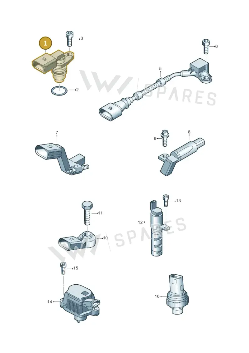 036907601E — Volkswagen Polo (2012-2014) diagram 747906300, position 1