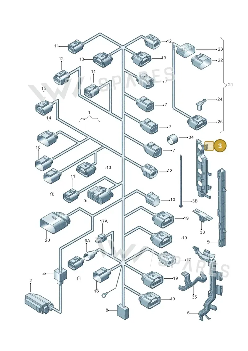 036971047B — Volkswagen Jetta (2013-2014) diagram 775971110, position 3