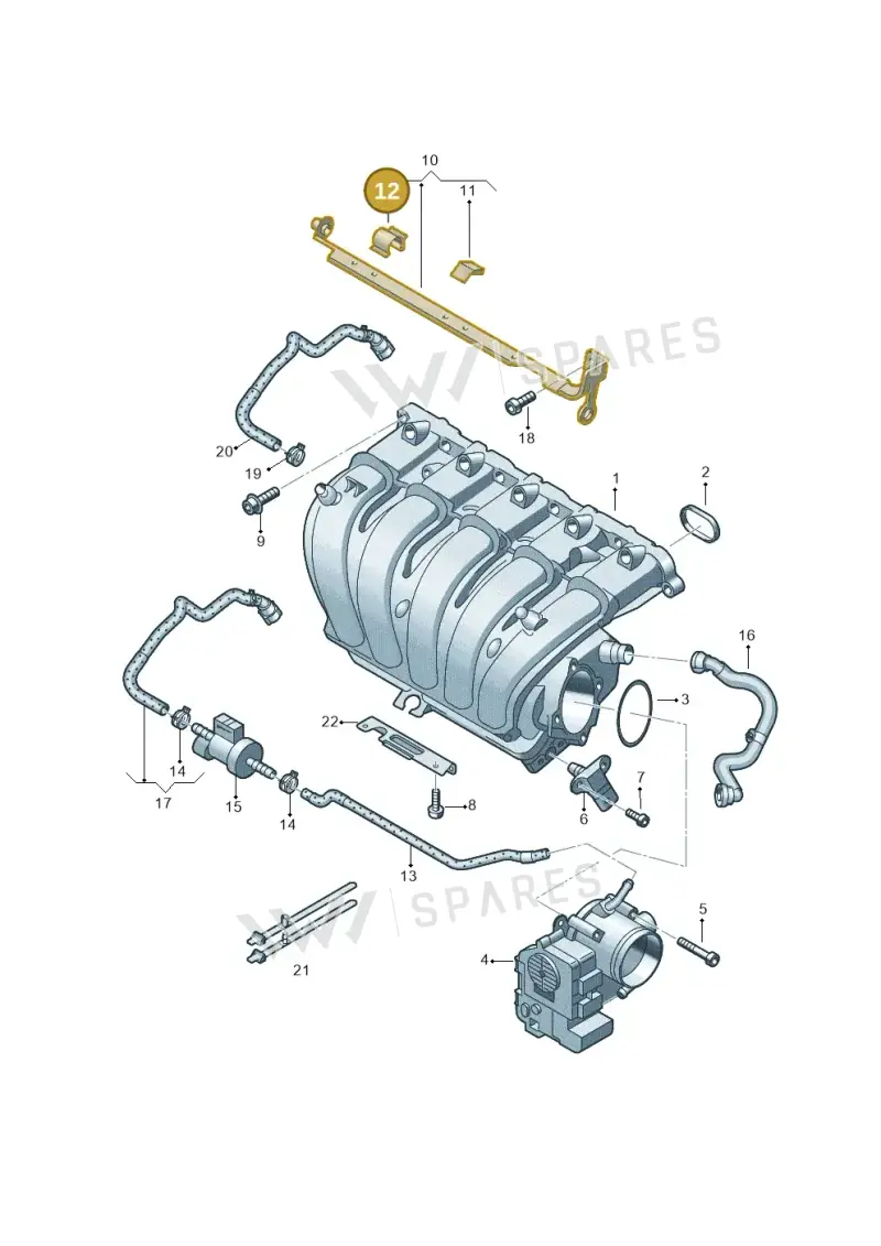 036971842A — Volkswagen Beetle (2016-2019) diagram 691133600, position 12