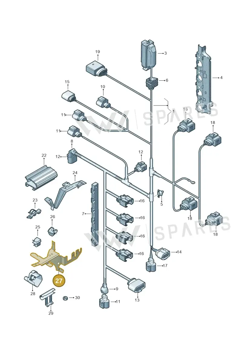 036971858D — Volkswagen Golf Plus (2011-2014) diagram 420971030, position 27