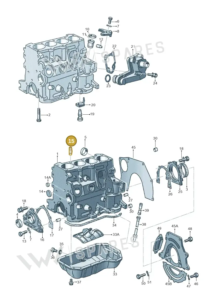 037103139A — Volkswagen GOLF CABRIO (2002-2002) diagram 121103100, position 15