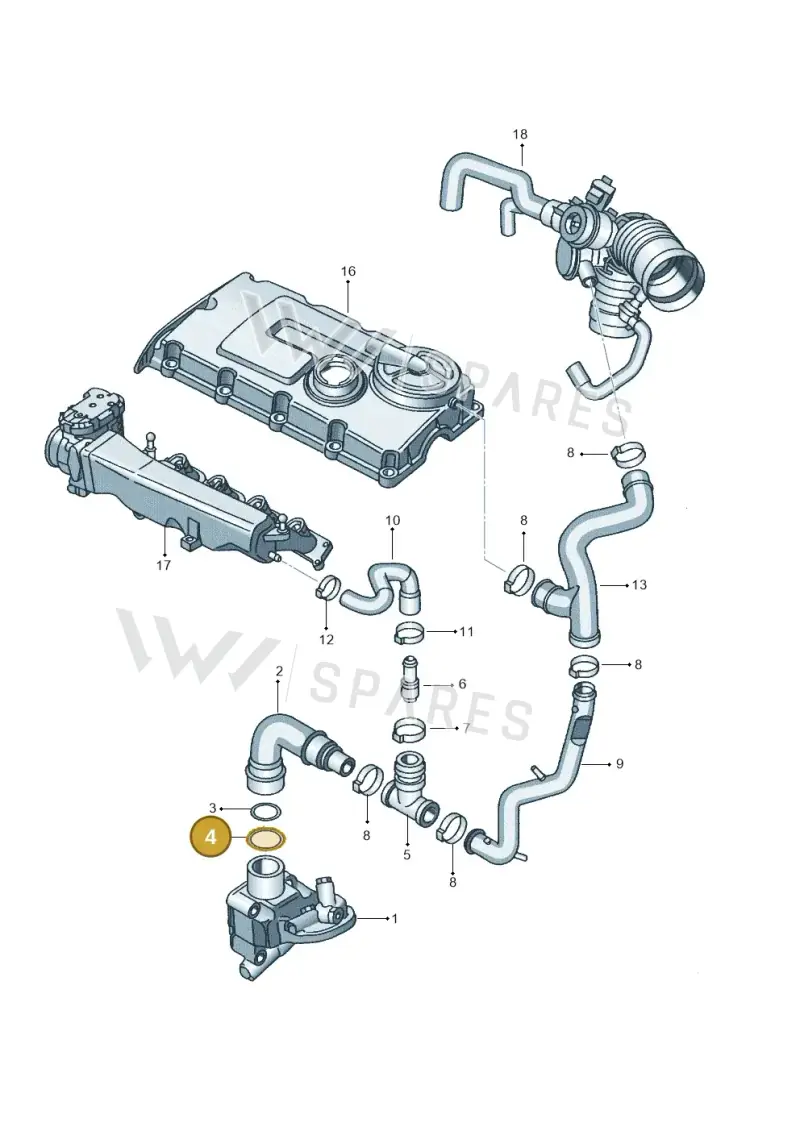 037121142A — Volkswagen Polo (2008-2009) diagram 254103850, position 4