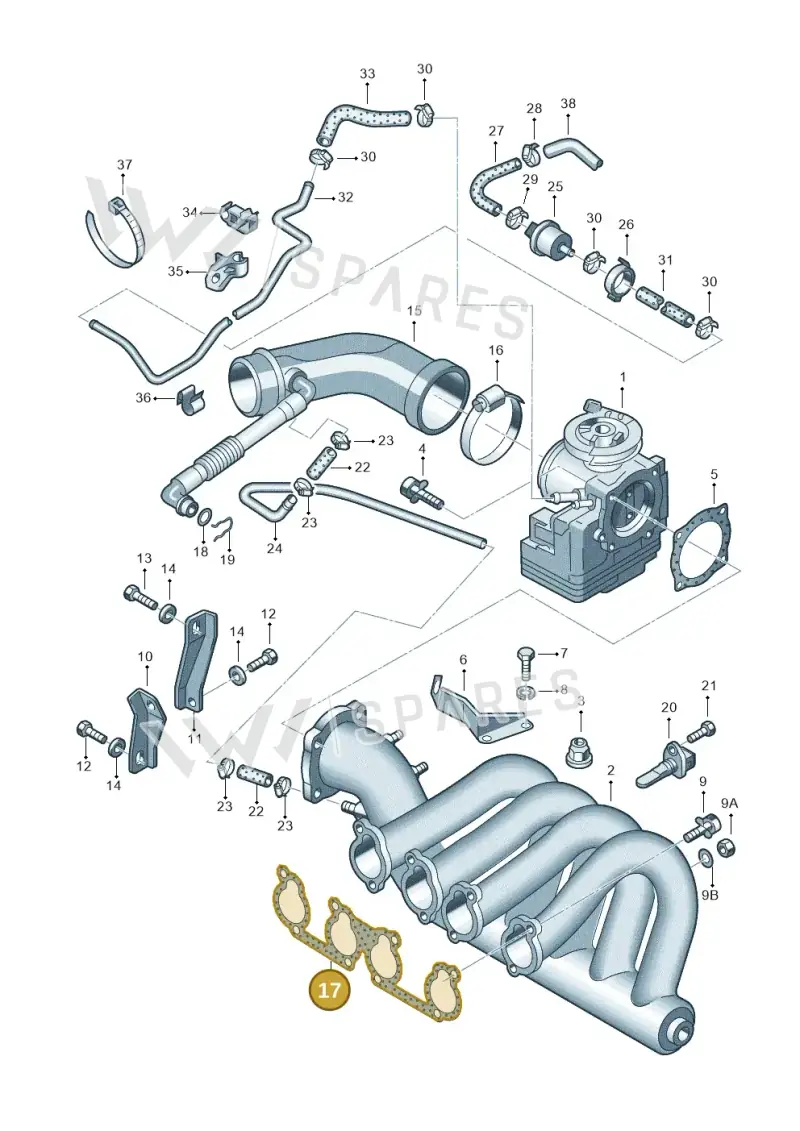 037129717C — Volkswagen Passat (1997-2000) diagram 195133250, position 17