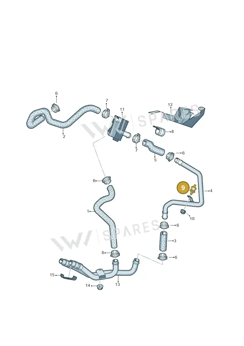 037133567F — Volkswagen Touareg BlueMotion (2014-2018) diagram 693819200, position 9