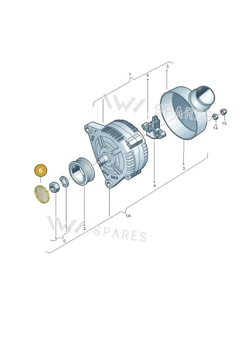 037145291 — Volkswagen Golf estate (2009-2013) diagram 118903150, position 6