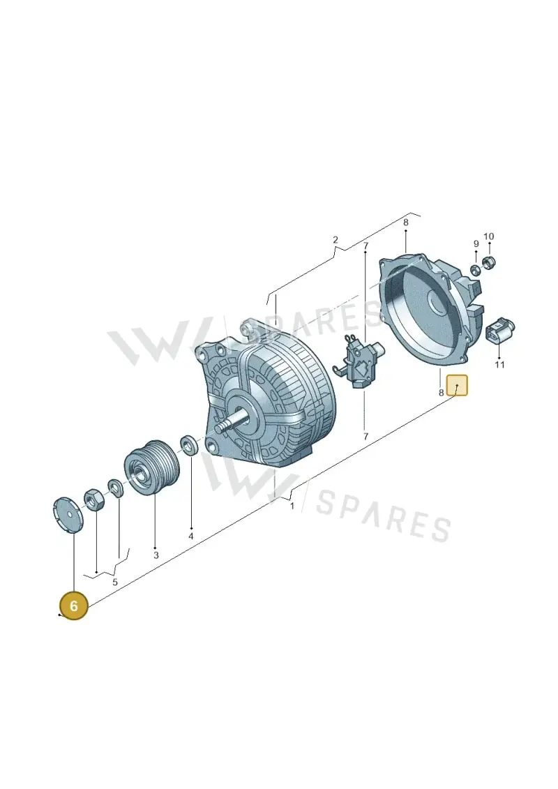 037145291 — Volkswagen Amarok twin cab (2012-2016) diagram 737903000, position 6